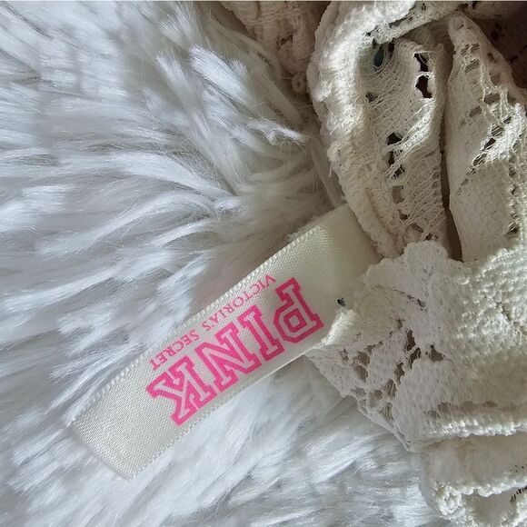 Pink by Victoria's Secret Ivory Crossback Bralette Size S/DD - Picture 6 of 6